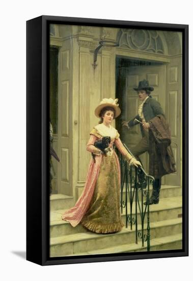 My Next-Door Neighbour, 1894-Edmund Blair Leighton-Framed Premier Image Canvas
