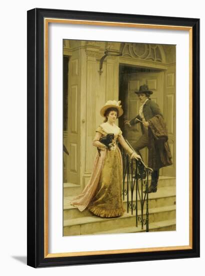 My Next-Door Neighbour, 1894-Edmund Blair Leighton-Framed Giclee Print