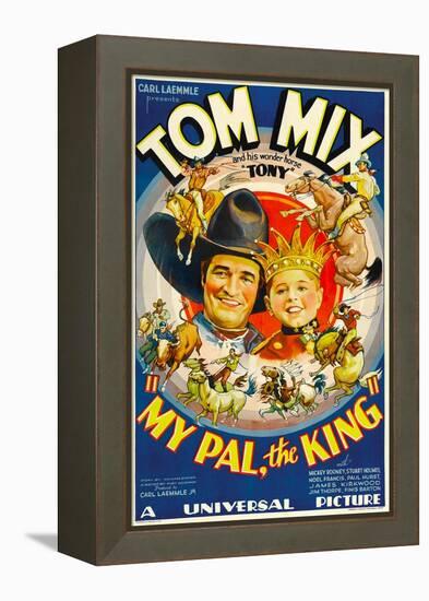 My Pal, the King, Tom Mix, Mickey Rooney, 1932-null-Framed Stretched Canvas