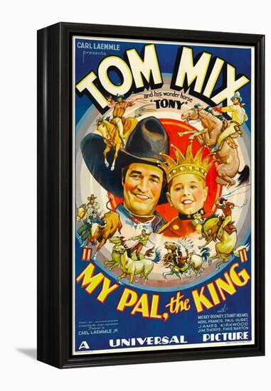 My Pal, the King, Tom Mix, Mickey Rooney, 1932-null-Framed Stretched Canvas