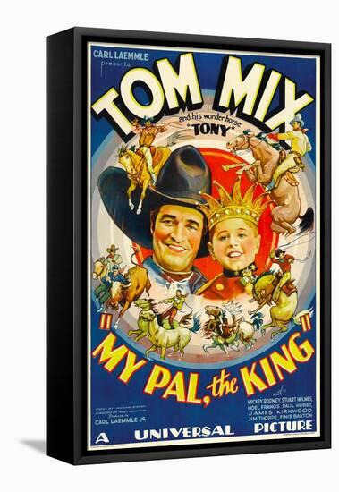My Pal, the King, Tom Mix, Mickey Rooney, 1932-null-Framed Stretched Canvas