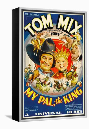 My Pal, the King, Tom Mix, Mickey Rooney, 1932-null-Framed Stretched Canvas