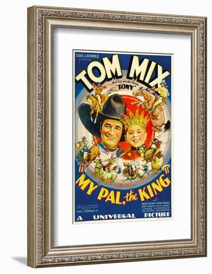 My Pal, the King, Tom Mix, Mickey Rooney, 1932--Framed Photo