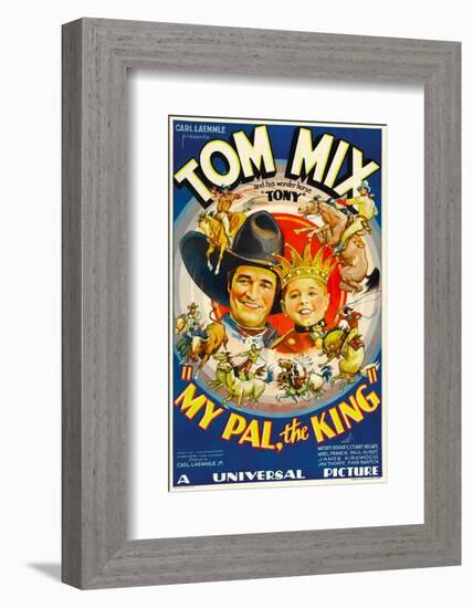 My Pal, the King, Tom Mix, Mickey Rooney, 1932-null-Framed Photo