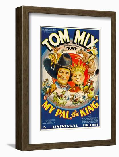 My Pal, the King, Tom Mix, Mickey Rooney, 1932-null-Framed Photo