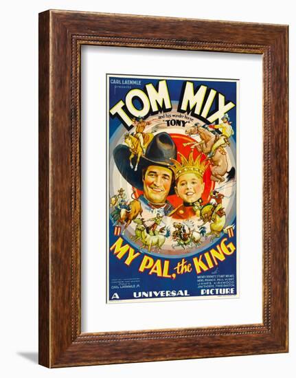 My Pal, the King, Tom Mix, Mickey Rooney, 1932--Framed Photo