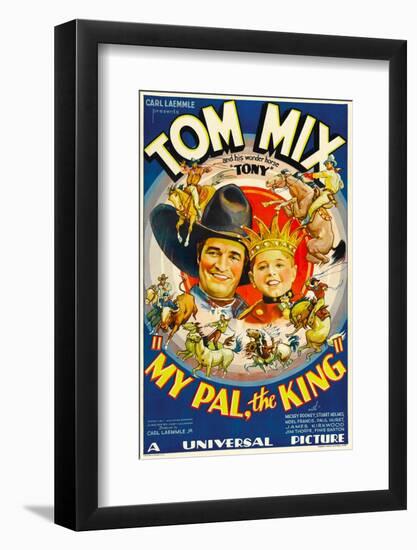 My Pal, the King, Tom Mix, Mickey Rooney, 1932-null-Framed Photo