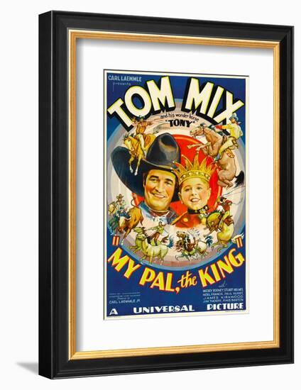 My Pal, the King, Tom Mix, Mickey Rooney, 1932-null-Framed Photo