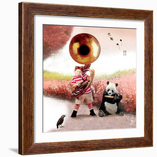 My Panda Friend-Nancy Tillman-Framed Premium Giclee Print