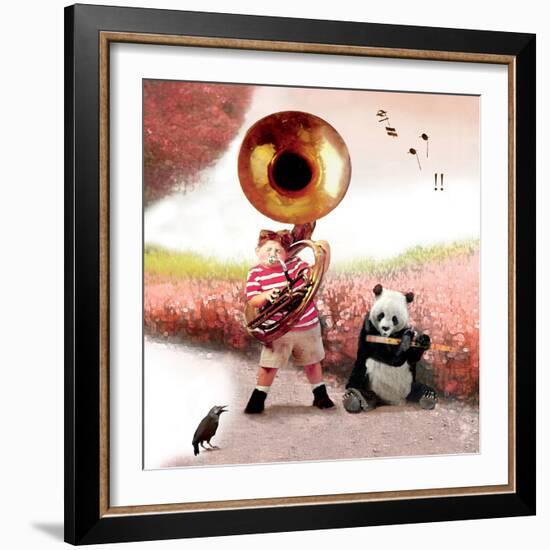 My Panda Friend-Nancy Tillman-Framed Premium Giclee Print