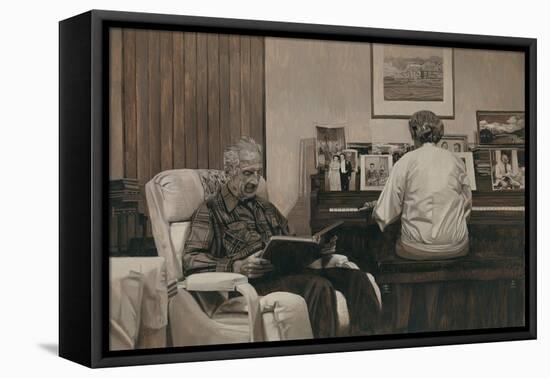 My Parents in the Living Room, 2011-Max Ferguson-Framed Premier Image Canvas