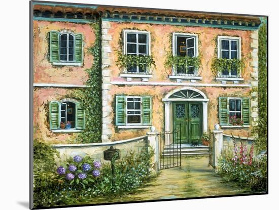 My Pink Italian Villa-Marilyn Dunlap-Mounted Art Print