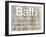 My Place of Bath-Sheldon Lewis-Framed Art Print