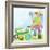 My Playtime Garden - Turtle-Kathryn Mitter-Framed Giclee Print