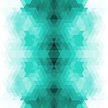 Geometric Hipster Retro Background.-My Portfolio-Mounted Art Print