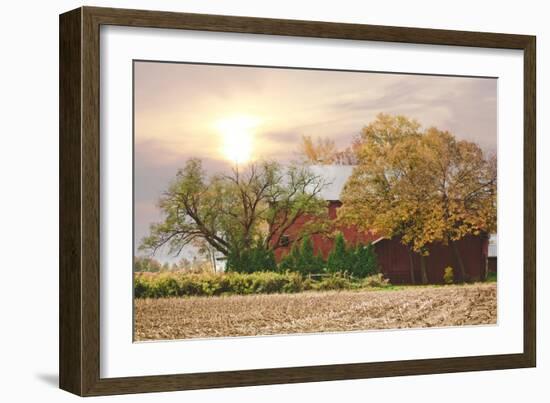 My Red Barn-Kelly Poynter-Framed Art Print