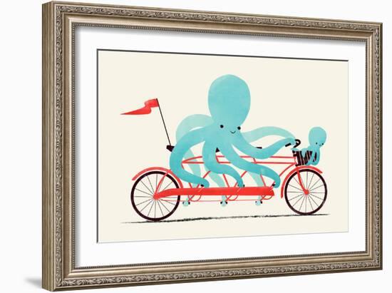 My Red Bike-Jay Fleck-Framed Art Print