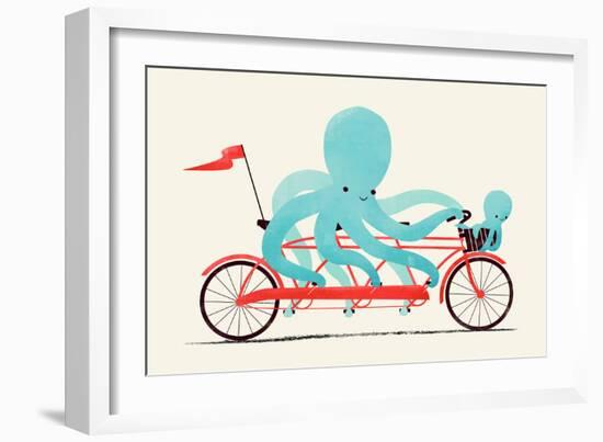 My Red Bike-Jay Fleck-Framed Art Print