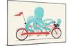 My Red Bike-Jay Fleck-Mounted Art Print