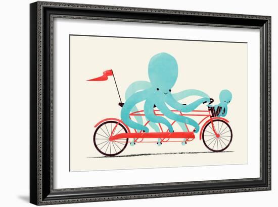 My Red Bike-Jay Fleck-Framed Art Print