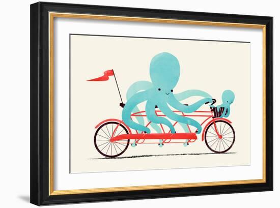 My Red Bike-Jay Fleck-Framed Art Print