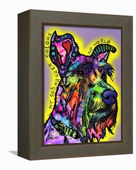 My Schnauzer-Dean Russo-Framed Premier Image Canvas