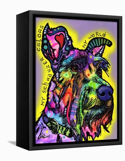 My Schnauzer-Dean Russo-Framed Premier Image Canvas