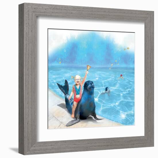 My Seal Friend-Nancy Tillman-Framed Art Print