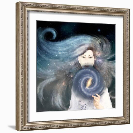 My Secret Universe-Paula Belle Flores-Framed Art Print