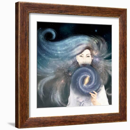 My Secret Universe-Paula Belle Flores-Framed Art Print