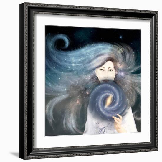 My Secret Universe-Paula Belle Flores-Framed Art Print