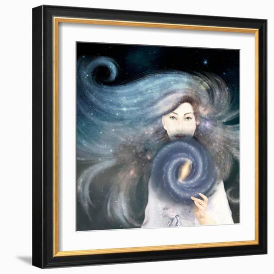 My Secret Universe-Paula Belle Flores-Framed Art Print