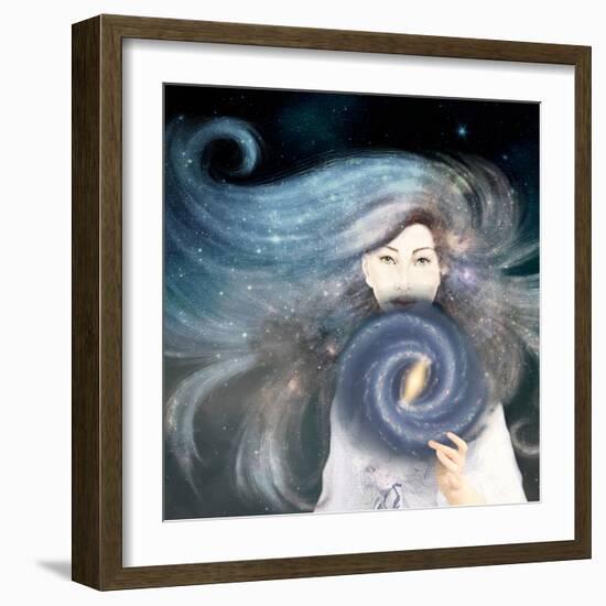 My Secret Universe-Paula Belle Flores-Framed Art Print