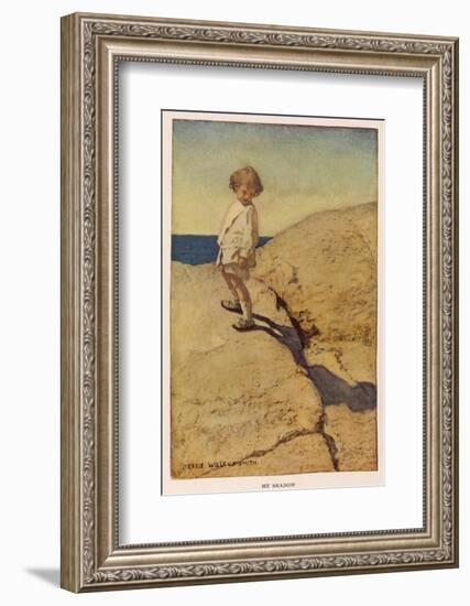 My Shadow by Robert Louis Stevenson-Jessie Willcox-Smith-Framed Photographic Print