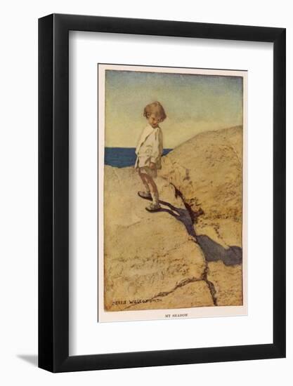 My Shadow by Robert Louis Stevenson-Jessie Willcox-Smith-Framed Photographic Print