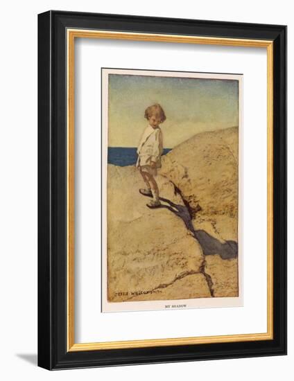 My Shadow by Robert Louis Stevenson-Jessie Willcox-Smith-Framed Photographic Print