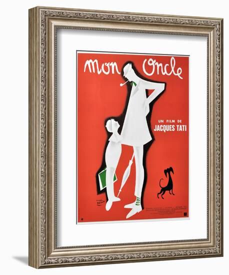 My Uncle, 1958, "Mon Oncle" Directed by Jacques Tati-null-Framed Giclee Print