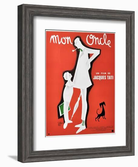 My Uncle, 1958, "Mon Oncle" Directed by Jacques Tati-null-Framed Giclee Print