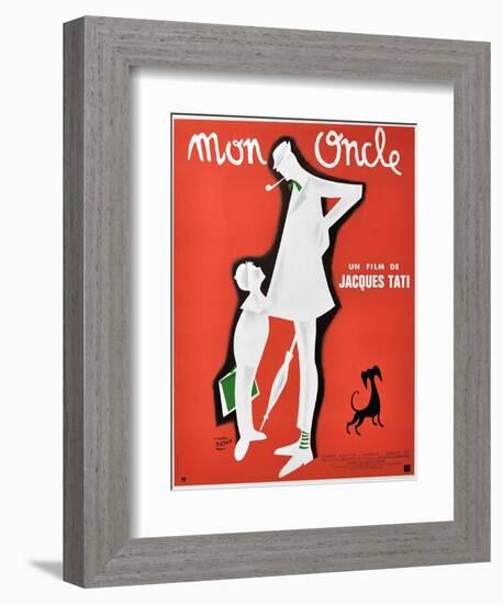 My Uncle, 1958, "Mon Oncle" Directed by Jacques Tati-null-Framed Giclee Print