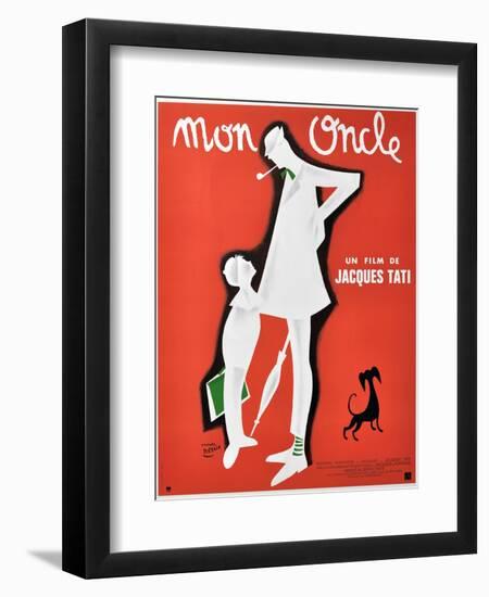 My Uncle, 1958, "Mon Oncle" Directed by Jacques Tati-null-Framed Giclee Print