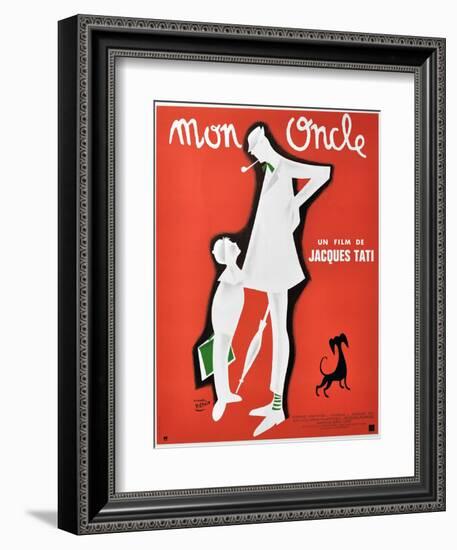 My Uncle, 1958, "Mon Oncle" Directed by Jacques Tati-null-Framed Giclee Print