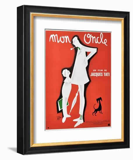 My Uncle, 1958, "Mon Oncle" Directed by Jacques Tati-null-Framed Giclee Print