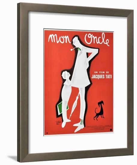 My Uncle, 1958, "Mon Oncle" Directed by Jacques Tati-null-Framed Giclee Print