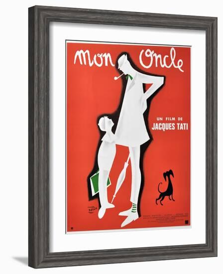 My Uncle, 1958, "Mon Oncle" Directed by Jacques Tati-null-Framed Giclee Print