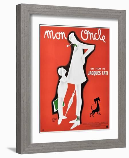 My Uncle, 1958, "Mon Oncle" Directed by Jacques Tati-null-Framed Giclee Print