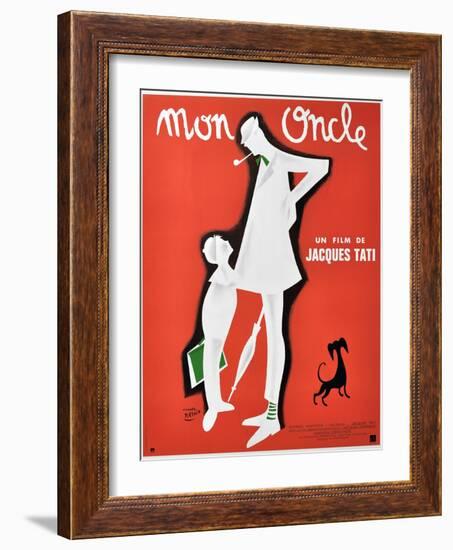 My Uncle, 1958, "Mon Oncle" Directed by Jacques Tati-null-Framed Giclee Print