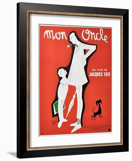 My Uncle, 1958, "Mon Oncle" Directed by Jacques Tati-null-Framed Giclee Print
