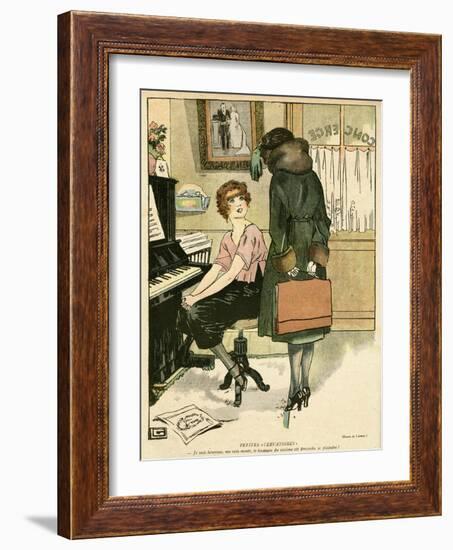 My Voice Is Improving-Georges Leonnec-Framed Art Print