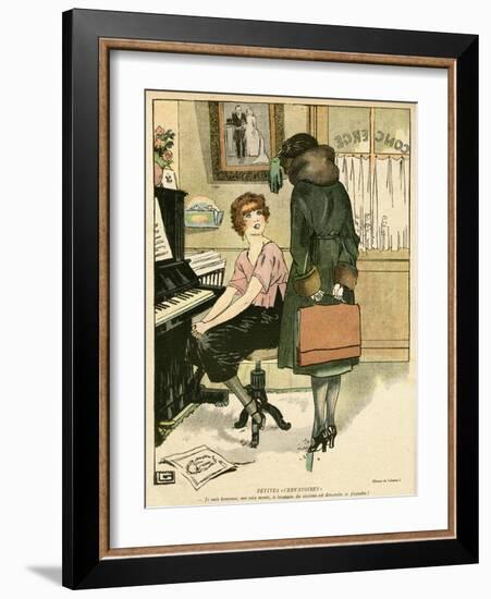 My Voice Is Improving-Georges Leonnec-Framed Art Print