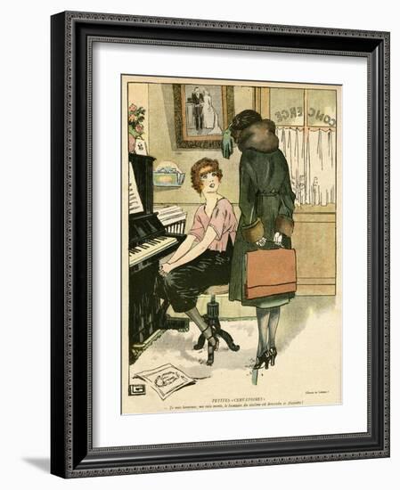 My Voice Is Improving-Georges Leonnec-Framed Art Print